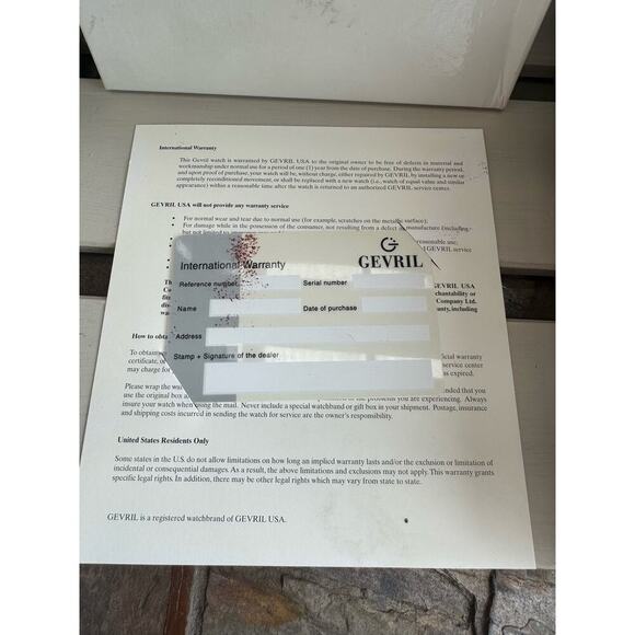 Gevril Seacloud Men's Authentic Limited Edition Steel Watch 40mm Watch 223/500 - Picture 8 of 12